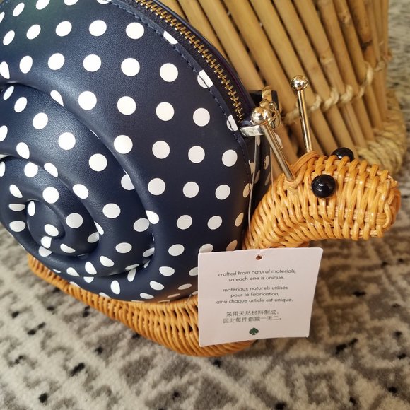 Kate Spade Scarlett Snail Wicker Crossbody Enchant - Picture 5 of 9